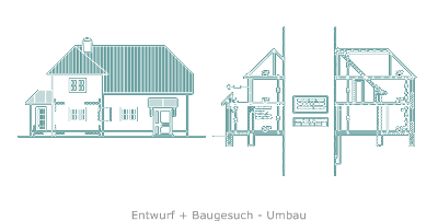 Entwurf - Baugesuch  Umbau Einfamilienhaus